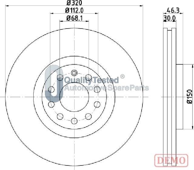 Japanparts DI0909JM - Jarrulevy inparts.fi