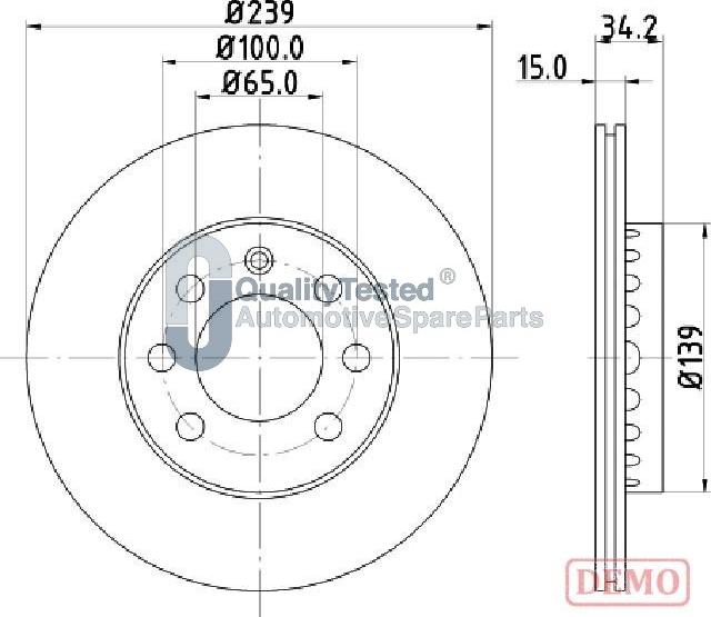 Japanparts DI0904JM - Jarrulevy inparts.fi