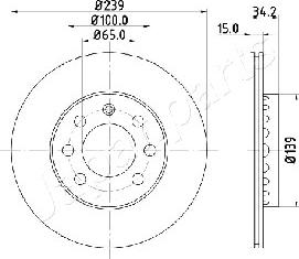 Japanparts DI-0904 - Jarrulevy inparts.fi