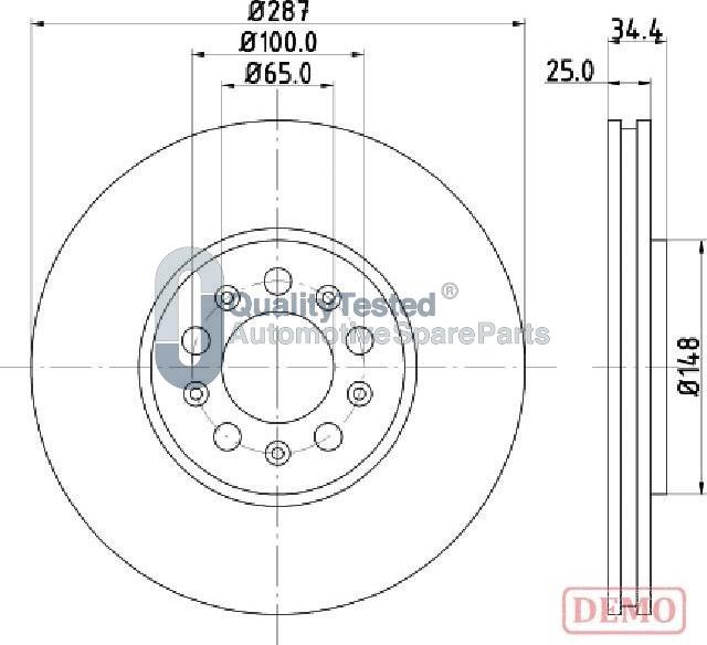 Japanparts DI0901JM - Jarrulevy inparts.fi