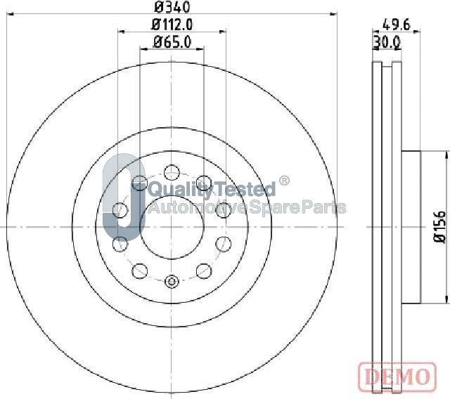 Japanparts DI0907JM - Jarrulevy inparts.fi