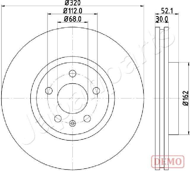 Japanparts DI-0919C - Jarrulevy inparts.fi