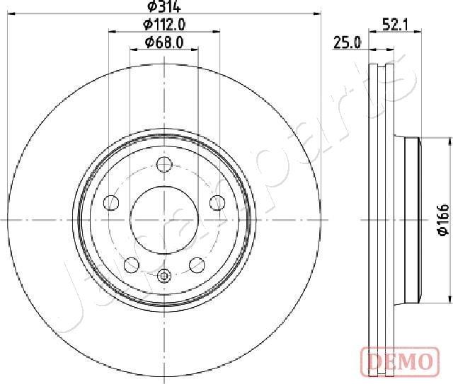 Japanparts DI-0916C - Jarrulevy inparts.fi