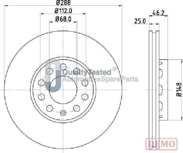 Japanparts DI0910JM - Jarrulevy inparts.fi