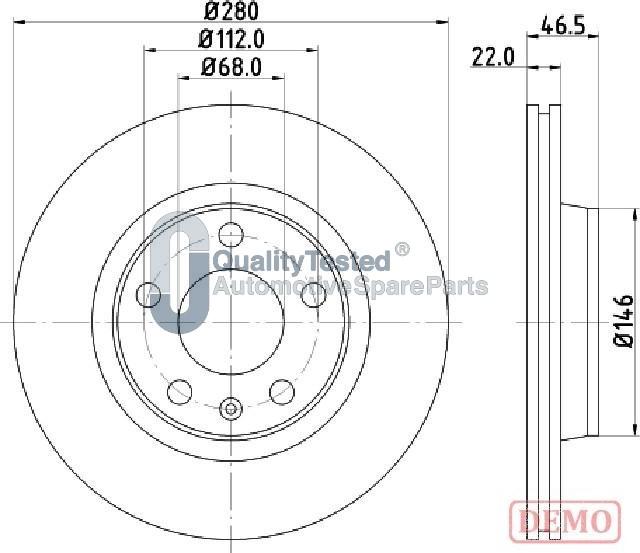 Japanparts DI0911JM - Jarrulevy inparts.fi