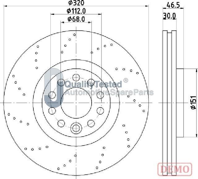 Japanparts DI0913JM - Jarrulevy inparts.fi