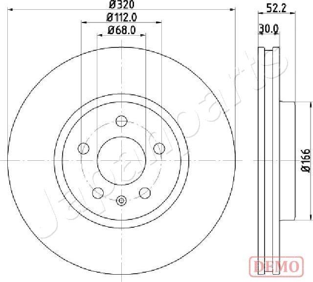 Japanparts DI-0917C - Jarrulevy inparts.fi