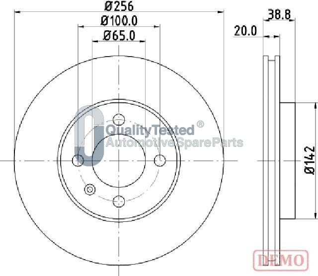 Japanparts DI0935JM - Jarrulevy inparts.fi