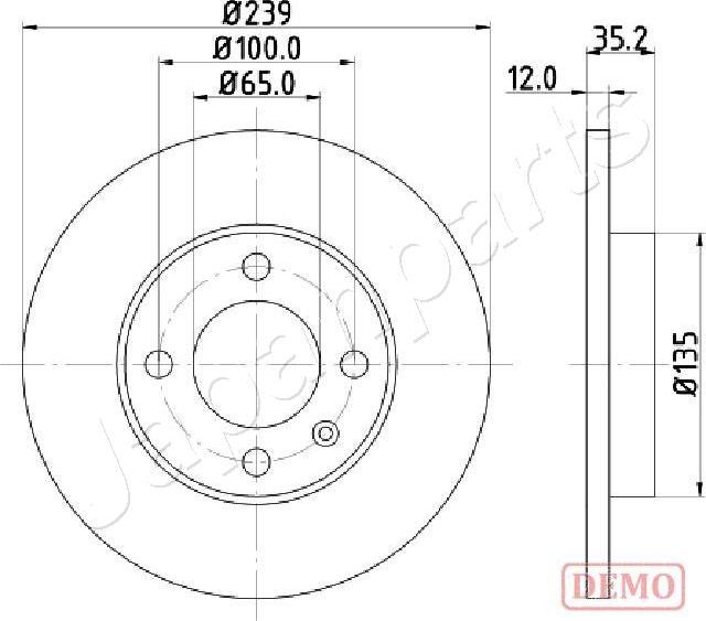 Japanparts DI-0938C - Jarrulevy inparts.fi