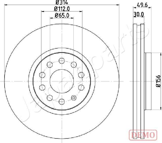 Japanparts DI-0933C - Jarrulevy inparts.fi