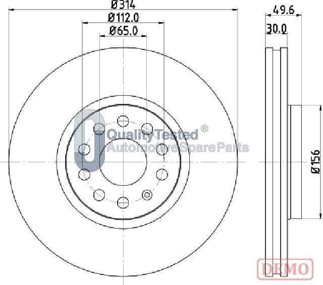 Japanparts DI0933JM - Jarrulevy inparts.fi