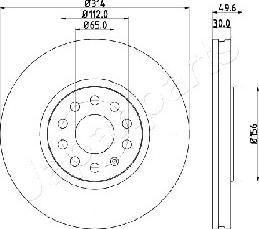 Japanparts DI-0933 - Jarrulevy inparts.fi