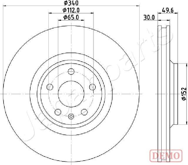 Japanparts DI-0932C - Jarrulevy inparts.fi