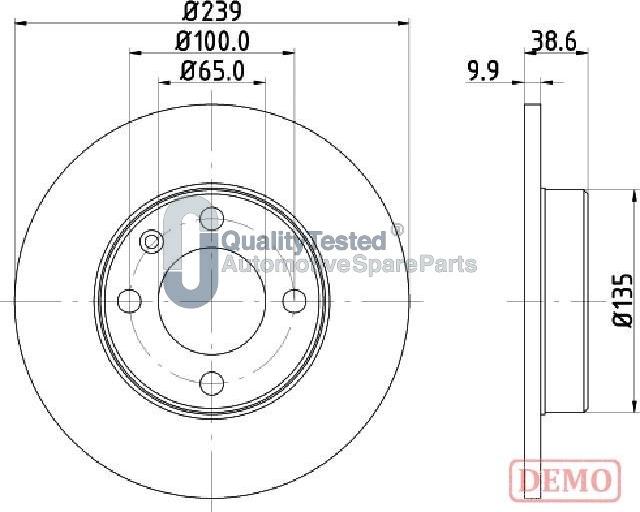 Japanparts DI0937JM - Jarrulevy inparts.fi