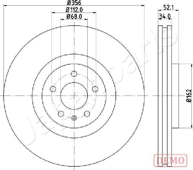 Japanparts DI-0929C - Jarrulevy inparts.fi