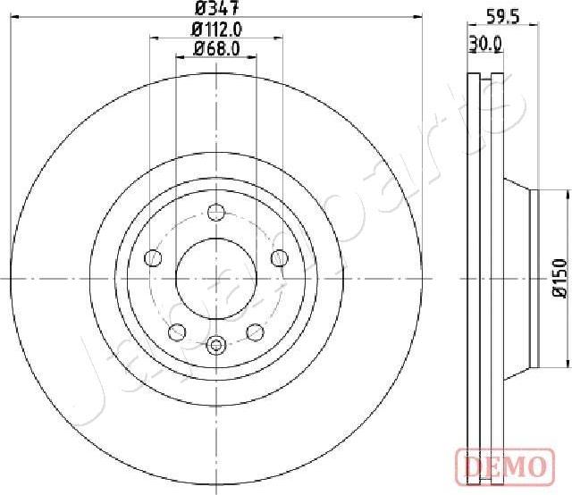 Japanparts DI-0925C - Jarrulevy inparts.fi