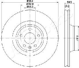 Japanparts DI-0925 - Jarrulevy inparts.fi