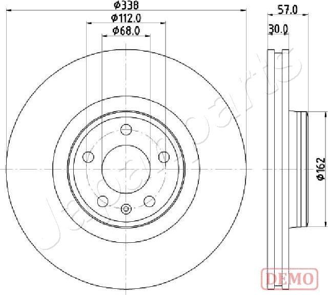 Japanparts DI-0920C - Jarrulevy inparts.fi