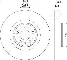 Japanparts DI-0920 - Jarrulevy inparts.fi