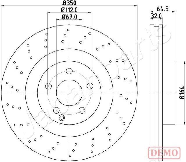 Japanparts DI-0543C - Jarrulevy inparts.fi