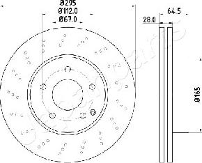 Japanparts DI-0519 - Jarrulevy inparts.fi