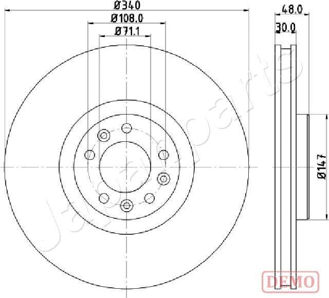 Japanparts DI-0611C - Jarrulevy inparts.fi