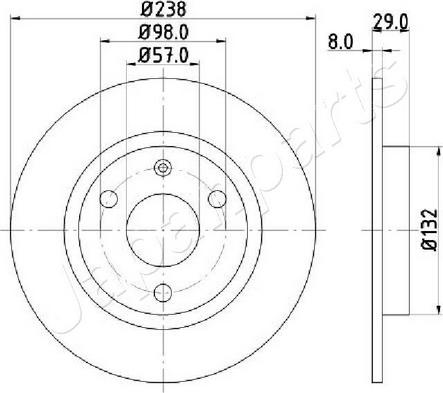 Japanparts DI-0639C - Jarrulevy inparts.fi