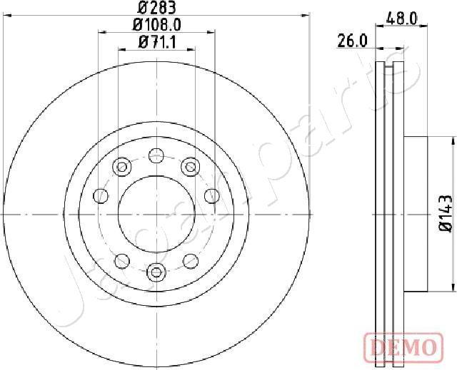 Japanparts DI-0634C - Jarrulevy inparts.fi