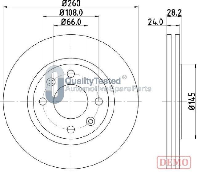 Japanparts DI0632JM - Jarrulevy inparts.fi