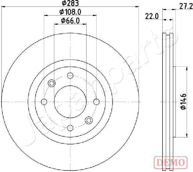 Japanparts DI-0626C - Jarrulevy inparts.fi