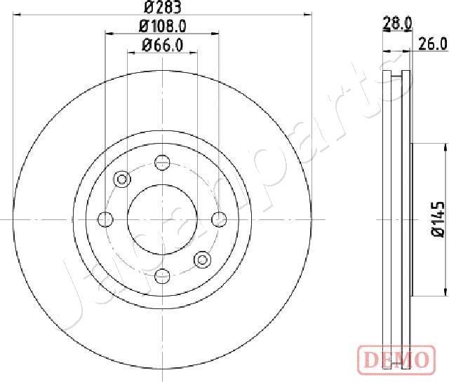 Japanparts DI-0627C - Jarrulevy inparts.fi