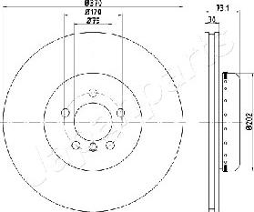 Japanparts DI-0116 - Jarrulevy inparts.fi