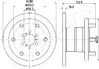 Japanparts DI-0255 - Jarrulevy inparts.fi