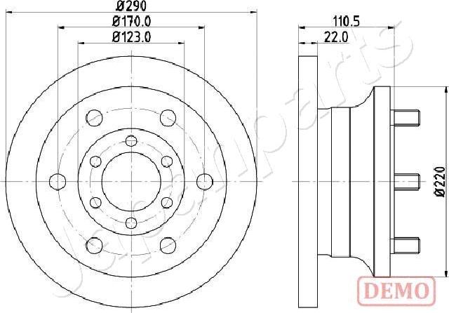 Japanparts DI-0256C - Jarrulevy inparts.fi