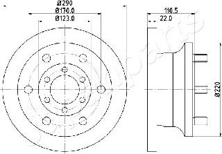 Japanparts DI-0256 - Jarrulevy inparts.fi