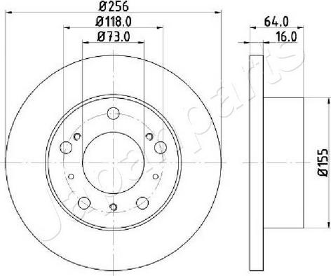 Japanparts DI-0267C - Jarrulevy inparts.fi