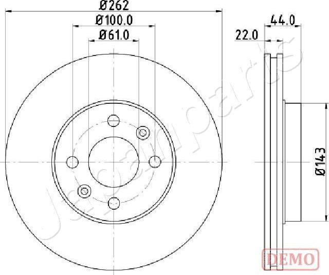 Japanparts DI-0709C - Jarrulevy inparts.fi