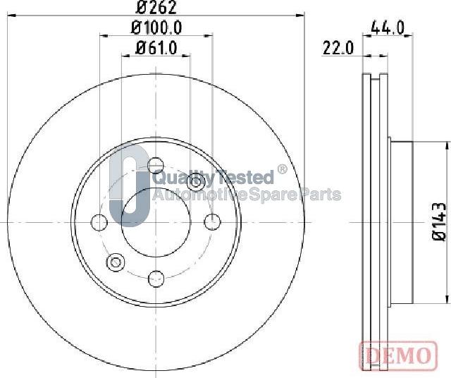 Japanparts DI0709JM - Jarrulevy inparts.fi