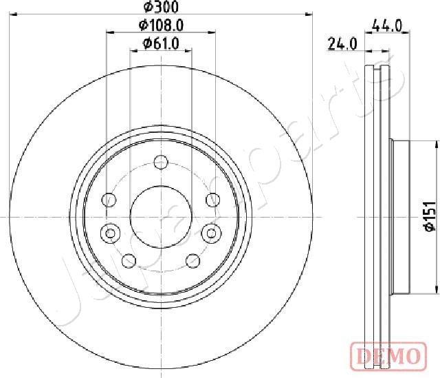 Japanparts DI-0706C - Jarrulevy inparts.fi