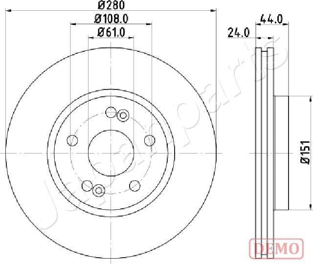 Japanparts DI-0710C - Jarrulevy inparts.fi