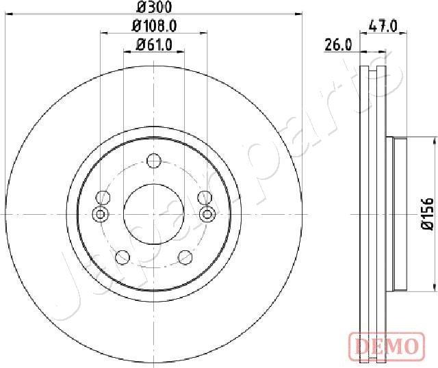 Japanparts DI-0712C - Jarrulevy inparts.fi