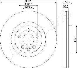 Japanparts DI-L16 - Jarrulevy inparts.fi