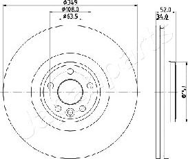 Japanparts DI-L17 - Jarrulevy inparts.fi