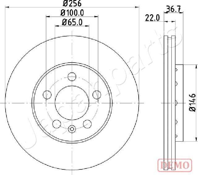 Japanparts DP-0904C - Jarrulevy inparts.fi