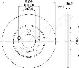 Japanparts DP-0904 - Jarrulevy inparts.fi