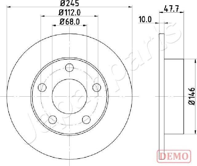 Japanparts DP-0905C - Jarrulevy inparts.fi