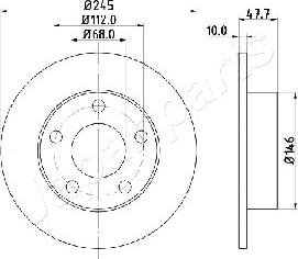 Japanparts DP-0905 - Jarrulevy inparts.fi