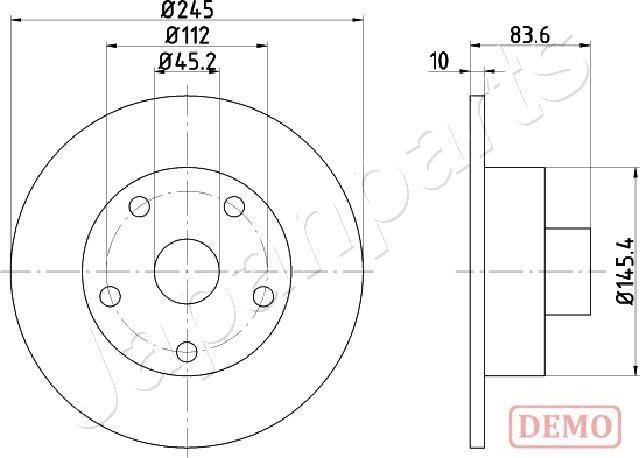 Japanparts DP-0906C - Jarrulevy inparts.fi