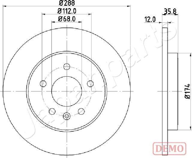 Japanparts DP-0908C - Jarrulevy inparts.fi