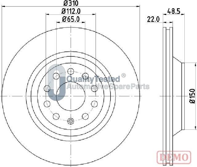 Japanparts DP0903JM - Jarrulevy inparts.fi